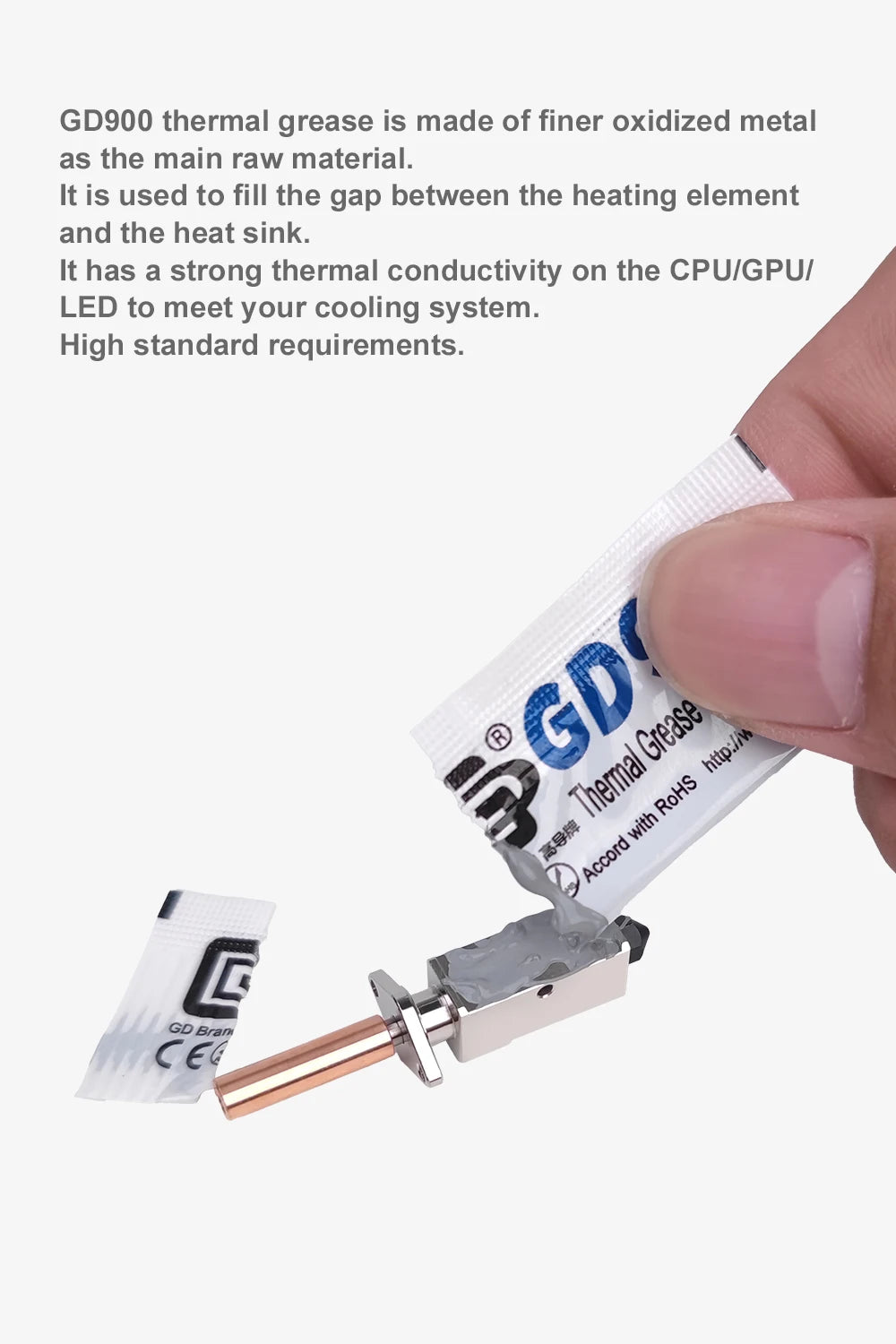 5/10/20/30 pieces thermal grease suitable for Bambulab P1s Mini thermal paste GD900 suitable for Bambu Lab Hotend X1c 3D printer