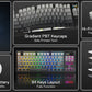 Redragon GB 80% Gasket RGB Gaming Keyboard w/Hype 1.14inch TFT Screen & Knob, 84 Keys Mechanical Keyboard