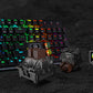Redragon K556 RGB LED Backlit Wired 104 Keys Hot-Swap Noise Absorbing Foams Mechanical Gaming Keyboard