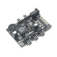 3pin Fan Controller Hub,3 4 Channel Molex or SATA Fan Splitter w/ Control Knob Computer PC Case 12V Fan Cooler Speed Temperature