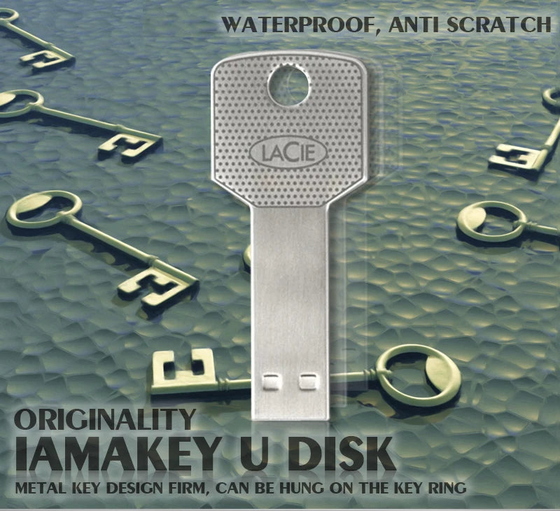 Key Usb Flash Drive Pendrive 128gb 64gb 32gb Memory Usb Stick 16gb 8gb 4gb Metal Waterproof Lacie Pen Drive Real Capacity U Disk