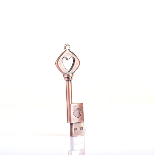 Pendrive 128GB key usb stick 64GB 32GB 16GB 8GB 4GB usb flash drive 256GB metal waterproof Heart love pen drive for the gift
