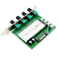 Computer PC Cooling Radiator System 4 Channel 3 pin 4 pin Cooler Fan RPM Speed Controller w/ PCI Slot Rear Bracket for fan 12 v