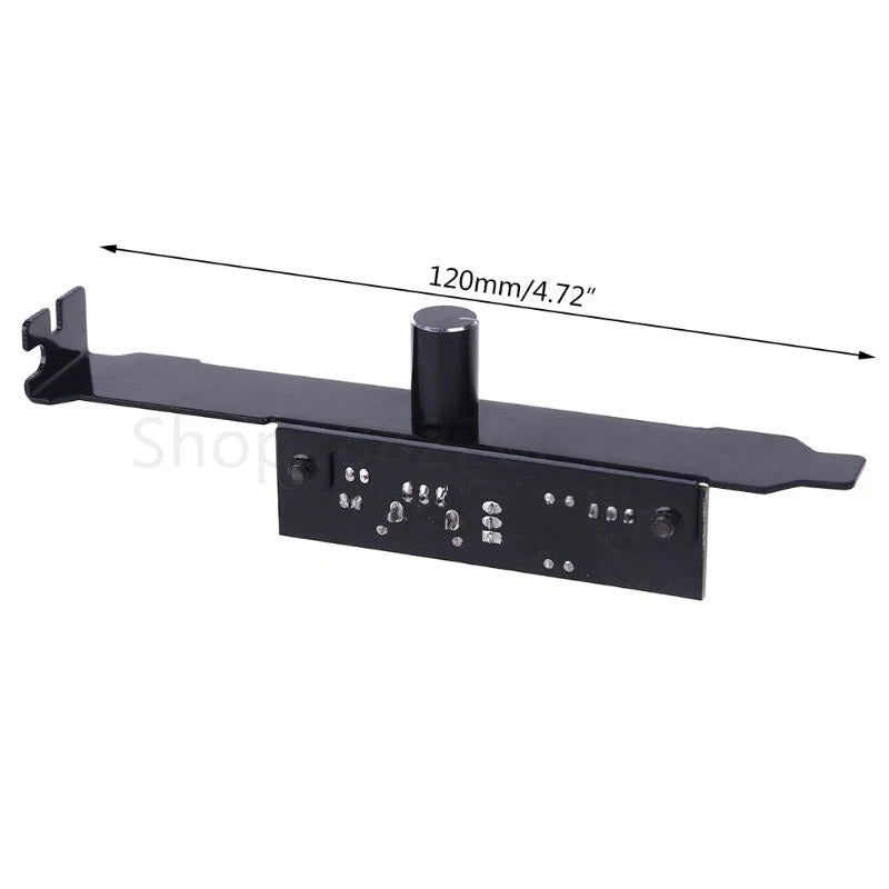 3 Way 3pin Case Fan Controller w/ Full Profile PCI Slot Cover,12V Molex to 3 3-pin Fan Connector Hub Adapter Splitter Control