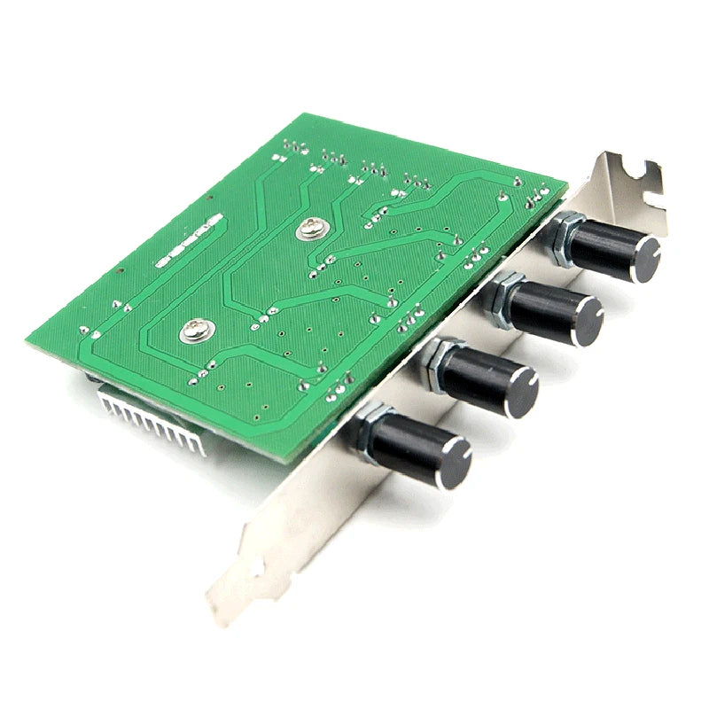 Computer PC Cooling Radiator System 4 Channel 3 pin 4 pin Cooler Fan RPM Speed Controller w/ PCI Slot Rear Bracket for fan 12 v