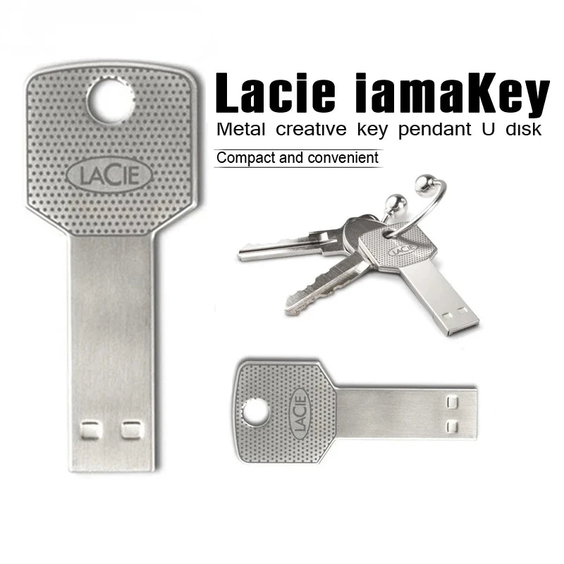Key Usb Flash Drive Pendrive 128gb 64gb 32gb Memory Usb Stick 16gb 8gb 4gb Metal Waterproof Lacie Pen Drive Real Capacity U Disk
