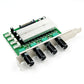 Computer PC Cooling Radiator System 4 Channel 3 pin 4 pin Cooler Fan RPM Speed Controller w/ PCI Slot Rear Bracket for fan 12 v