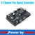 3pin Fan Controller Hub,3 4 Channel Molex or SATA Fan Splitter w/ Control Knob Computer PC Case 12V Fan Cooler Speed Temperature