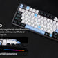 EPOMAKER X AULA F108 PRO Full Size 100% ANSI Layout Hot Swap Wired/2.4GHz/Bluetooth Wireless Mechanical Keyboard RGB Backlight