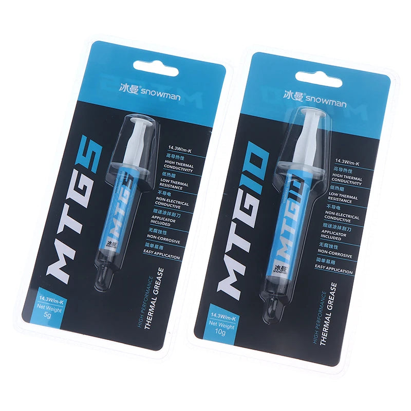 Hot 1Pc 5g/10g Syringe MTG5/MTG10 Thermal Conductive Grease Paste 14.3W/mk For Grease Desktop Computer Laptop Graphics Card Chip