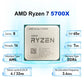 AMD Ryzen 7 5700X 3.4GHz R7 5700X 8-Core 16-Thread L3=32M Processor 65W Socket AM4 7NM DDR4 NEW but No Fan