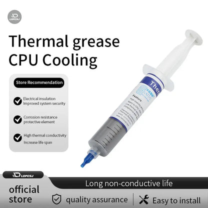 Ldpcsj 30g Thermal Grease Composite Thermal Conductive Silicone Grease Plaster Heat Sink Compound for Cpu Computer 30g