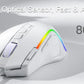 Redragon M612 Predator RGB Gaming Mouse 8000 DPI Wired Optical with 11 Programmable Buttons, White