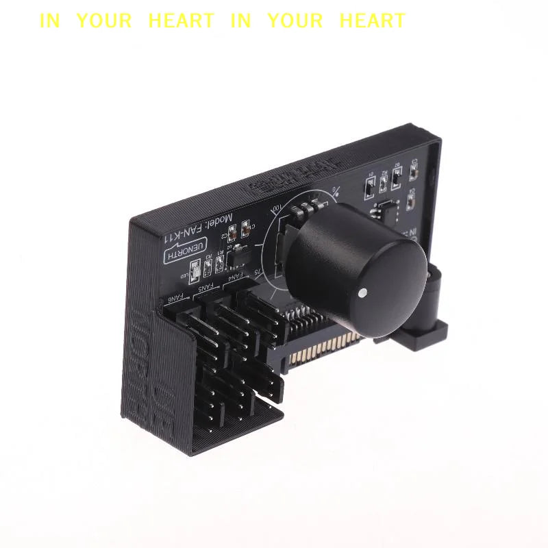 【X】PWM Fan Speed Controller SATA DC Power On 4Pin Fan Governor NAS Server Fan Speed Regulator 4-Way 6-Way PWM Fan HUB Control
