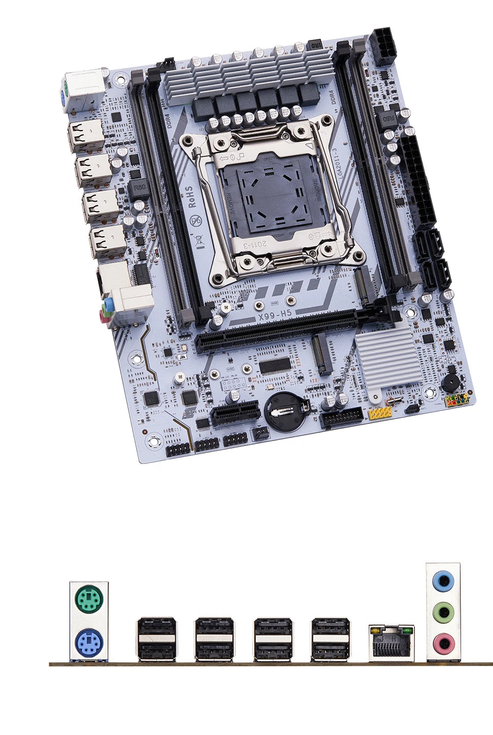 QIYIDA X99 Motherboard LGA 2011 3 Xeon CPU E5 V3 V4 DDR4 RAM NVME M.2 PCI3.0 16X SATA M-ATX