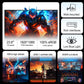 Reletech Monitor 23.8Inch 180Hz Curved Gaming Monitor 3000R FHD VA Panel 4000∶1 HDMI/DP Borderless Screen FreeSync
