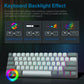 E-YOOSO Hz-61 RGB USB Mini 8K RT Mechanical Gaming Keyboard Magnetic Switch 61 Key Wired for Computer PC Laptop detachable cable