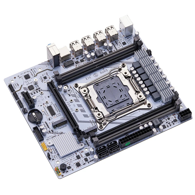 QIYIDA X99 Motherboard LGA 2011 3 Xeon CPU E5 V3 V4 DDR4 RAM NVME M.2 PCI3.0 16X SATA M-ATX
