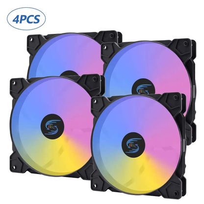140mm pc fan 14 cm PC Case Fan Quiet 140mm RGB Fan 4pin Computer Cooling Fans Silent 12CM CPU Cooler Fan