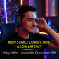 BINNUNE BW06 2.4GHz Wireless Gaming Headset with Mic for PS5 PS4 PC Mac Playstation Bluetooth Gaming Headset with Microphone