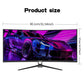 Gawfolk 34 Inch Ultrawide Curved Gaming Monitor, 1500R PC Screen 165hz UWQHD 4K, Curved Computer Screen with FreeSync, Support W