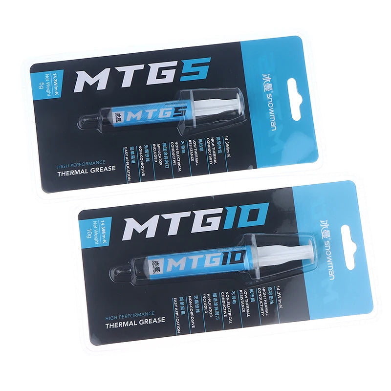 Hot 1Pc 5g/10g Syringe MTG5/MTG10 Thermal Conductive Grease Paste 14.3W/mk For Grease Desktop Computer Laptop Graphics Card Chip