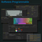 E-YOOSO Hz-61 RGB USB Mini 8K RT Mechanical Gaming Keyboard Magnetic Switch 61 Key Wired for Computer PC Laptop detachable cable