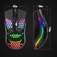 Wired Cable Gaming 7 breathing LED Back Light Optical Mouse USB Computer Hollowed out Mice Laptop Desktop 4D PC home use Office