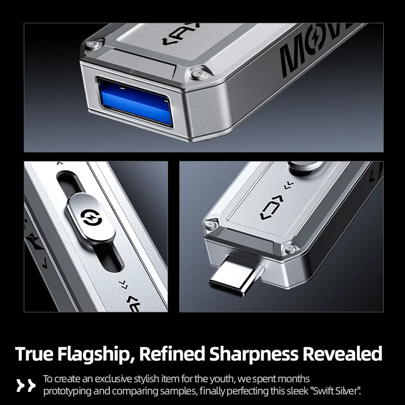 MOVESPEED SP20 2100MB/s USB Flash Drive 2TB 1TB USB3.2 Gen 2 Type C Solid State Pen Drive 512G 256GB Pendive for iPhone 15/16 PC