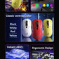 Wired Game Mouse 6 Levels DPI Adjustable Up to 12800DPI Instant A825 Chip RGB Macro Programming Ergonomic Design Universal Mouse