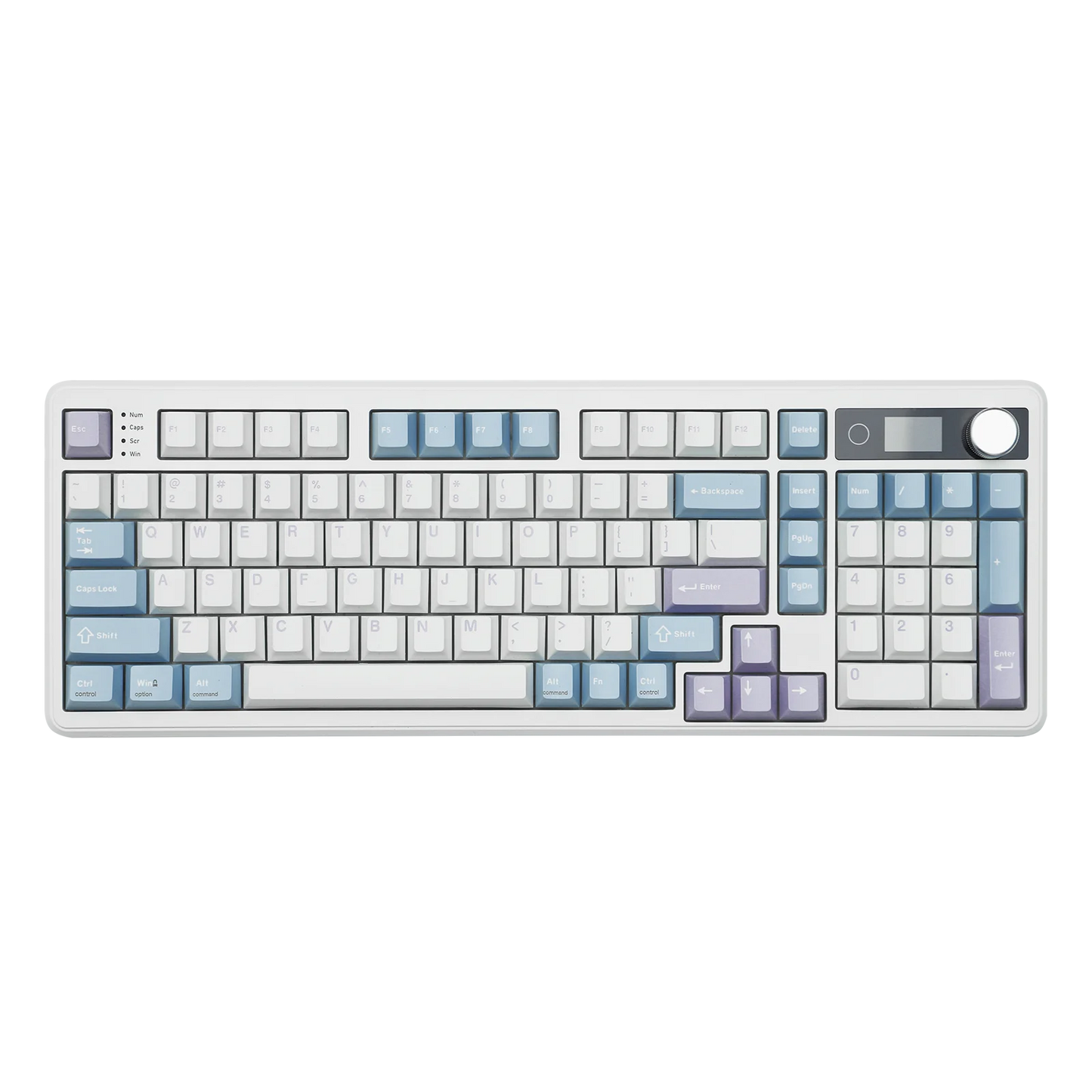 EPOMAKER TH99 PRO 96% ANSI US Layout Gasket-Mounted Wired/BT/2.4Ghz Wireless Mechanical Gaming Keyboard with Screen & Knob