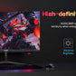 Gawfolk 27 inch Curved Gaming Monitor,180Hz PC Monitor Full HD 1080P, Frameless 1800R Computer Display with FreeSync & Eye-Care