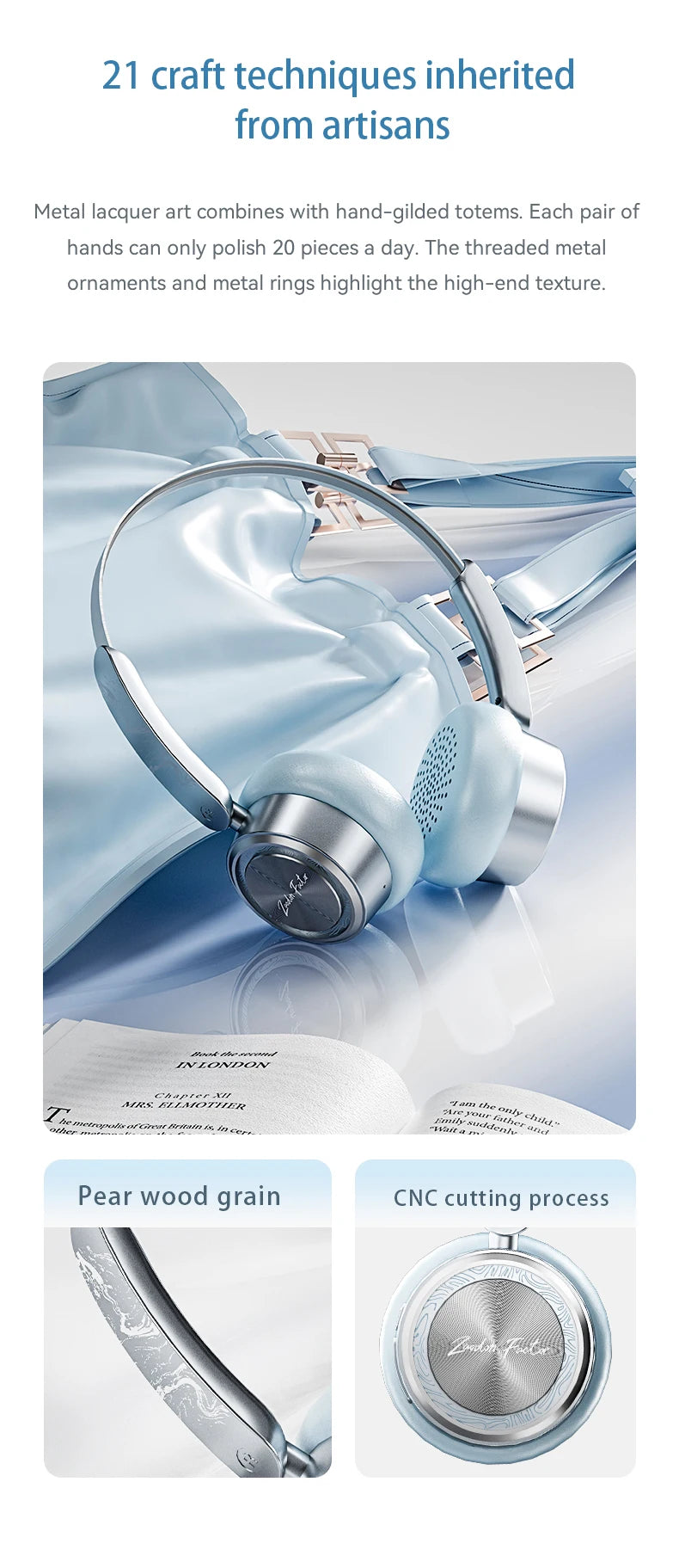 HaaYot Mini Wireless Headphone,60H Playtime ENC Noise Cancelling,35ms Low Latency Bluetooth 6.0,Ultra Light for Gaming/Travel