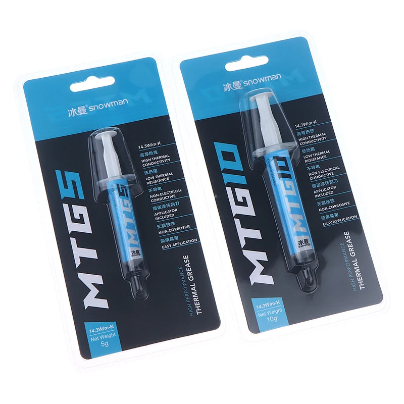 Hot 1Pc 5g/10g Syringe MTG5/MTG10 Thermal Conductive Grease Paste 14.3W/mk For Grease Desktop Computer Laptop Graphics Card Chip