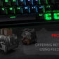 Redragon K580 VATA RGB 104 Keys LED USB Backlit Mechanical Gaming Wired Backlight Computer Keyboard Anti-ghosting with Macro Key