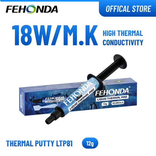 FEHONDA 18W/m.K LTP81 Thermal Putty for VGA GPU VARM PS4 PS5 High Thermal Conductive Gel for Heat Sink Cooling High Performance