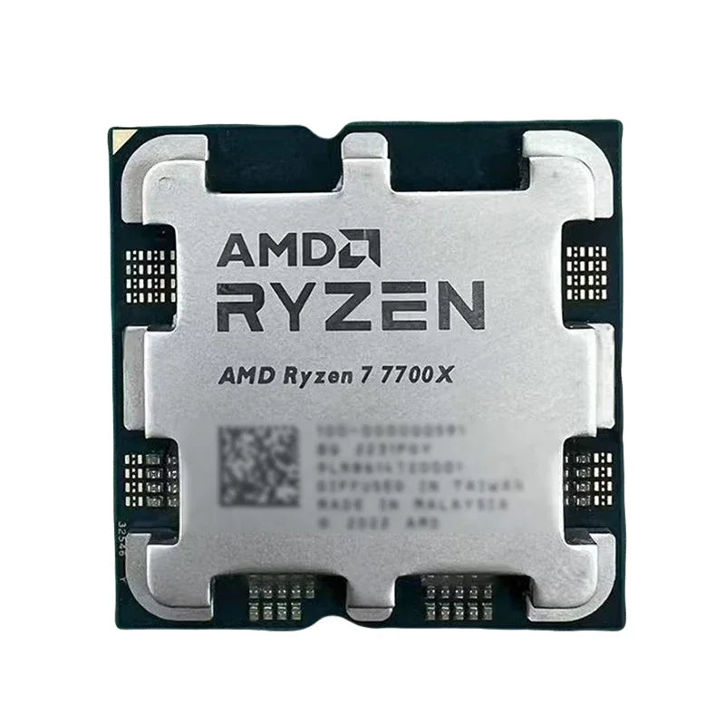 AMD Ryzen 7 7700 R7 7700 CPU 8-Core 16-Thread 5.3GHz Unlocked Desktop Processor Socket AM5 Gaming CPU Without Package Loose Pie