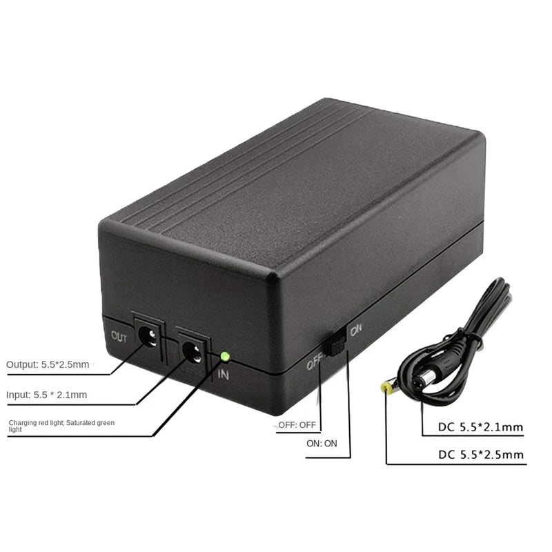 MINI UPS 12V 2A 44.4wh Uninterruptible Power Supply and Backup Power Supply Are Used for Routers and Attendance Machines, CCTV