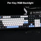 EPOMAKER X AULA F108 PRO Full Size 100% ANSI Layout Hot Swap Wired/2.4GHz/Bluetooth Wireless Mechanical Keyboard RGB Backlight