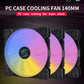 140mm pc fan 14 cm PC Case Fan Quiet 140mm RGB Fan 4pin Computer Cooling Fans Silent 12CM CPU Cooler Fan