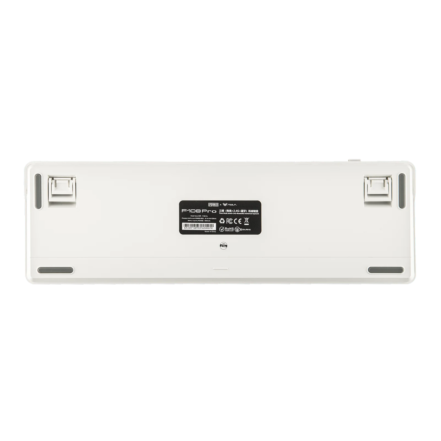 EPOMAKER X AULA F108 PRO Full Size 100% ANSI Layout Hot Swap Wired/2.4GHz/Bluetooth Wireless Mechanical Keyboard RGB Backlight