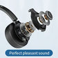JIAMQISHI EH02U Wireless Bluetooth Headset ANC MIC for Work Computer Headphones USB Dongle Mute Mic for MacBook Headset Phone