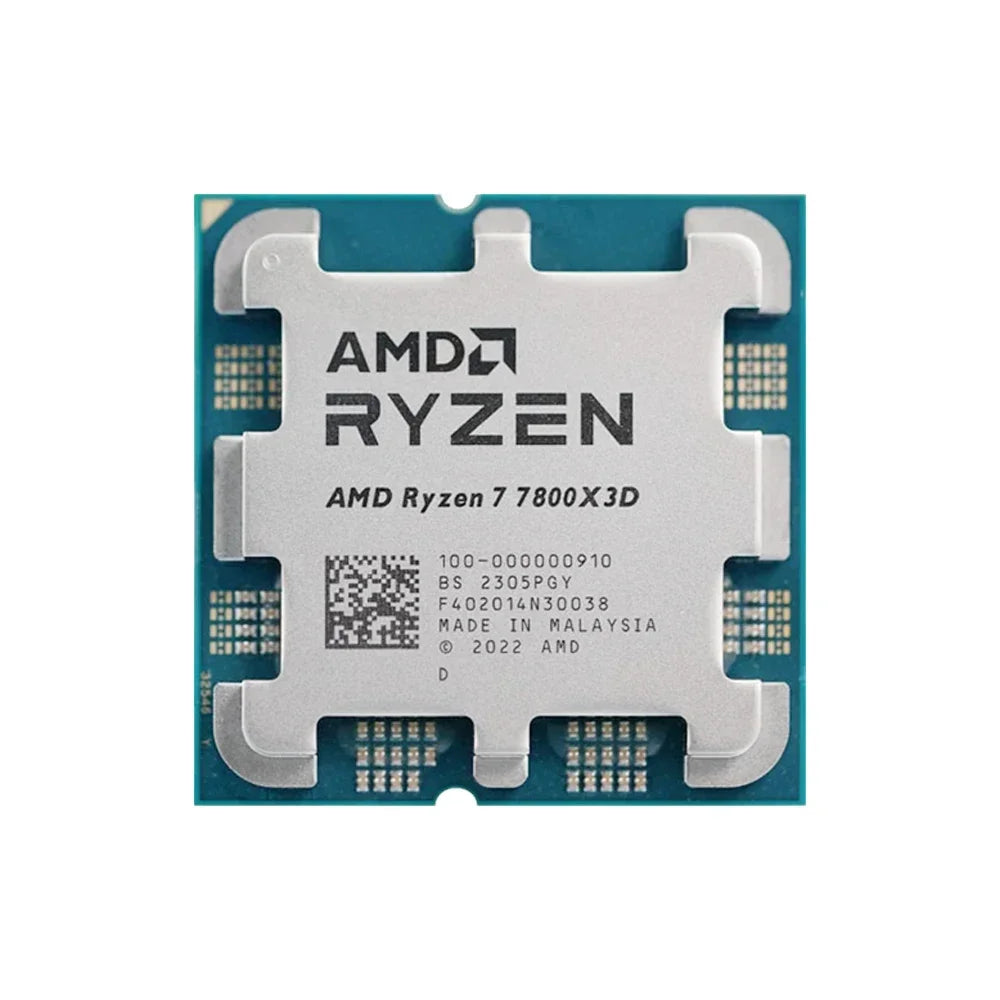 NEW AMD Ryzen 7 7800X3D 4.2GHz L3=96M Processor 120W 8-Core 16-Thread R7 7800X3D Socket AM5 5NM DDR5 but No Fan