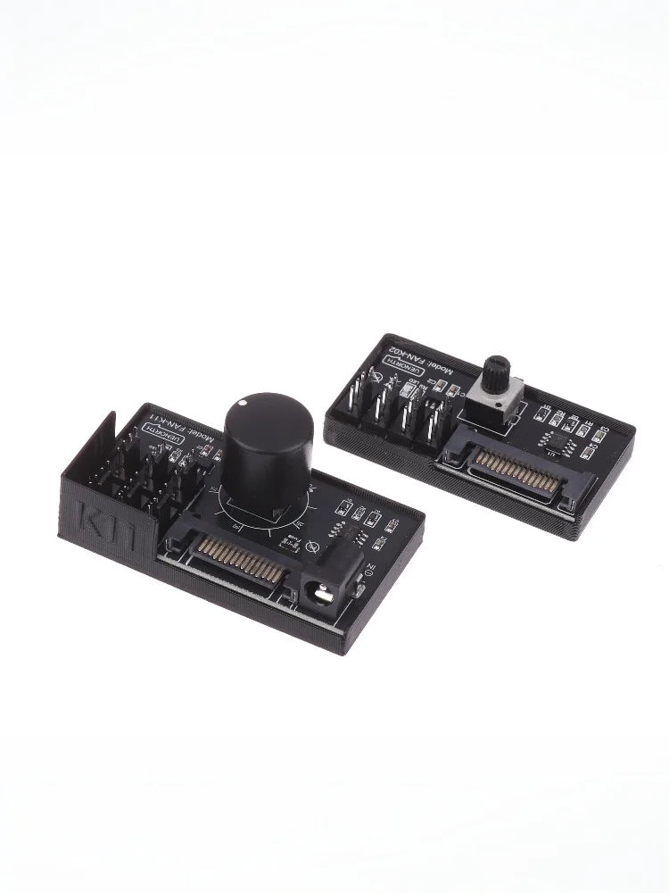PWM Fan Speed Controller SATA DC Power On 4Pin Fan Governor NAS Server Fan Speed Regulator 4-Way 6-Way PWM Fan HUB Control