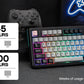 EPOMAKER TH99 PRO 96% ANSI US Layout Gasket-Mounted Wired/BT/2.4Ghz Wireless Mechanical Gaming Keyboard with Screen & Knob