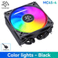 SNOWMAN MC45-4 ITX CPU Cooler Air 4 heat pipes cooling PC heat sink ARGB Fans PWM Intel LGA1851 1700 1200 1151 X99 2011 AM5 AM4
