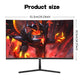 Gawfolk 27 inch Curved Gaming Monitor,180Hz PC Monitor Full HD 1080P, Frameless 1800R Computer Display with FreeSync & Eye-Care