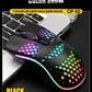 Wired Cable Gaming 7 breathing LED Back Light Optical Mouse USB Computer Hollowed out Mice Laptop Desktop 4D PC home use Office