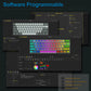 E-YOOSO Hz-61 RGB USB Mini 8K RT Mechanical Gaming Keyboard Magnetic Switch 61 Key Wired for Computer PC Laptop detachable cable