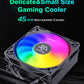 SNOWMAN MC45-4 ITX CPU Cooler Air 4 heat pipes cooling PC heat sink ARGB Fans PWM Intel LGA1851 1700 1200 1151 X99 2011 AM5 AM4